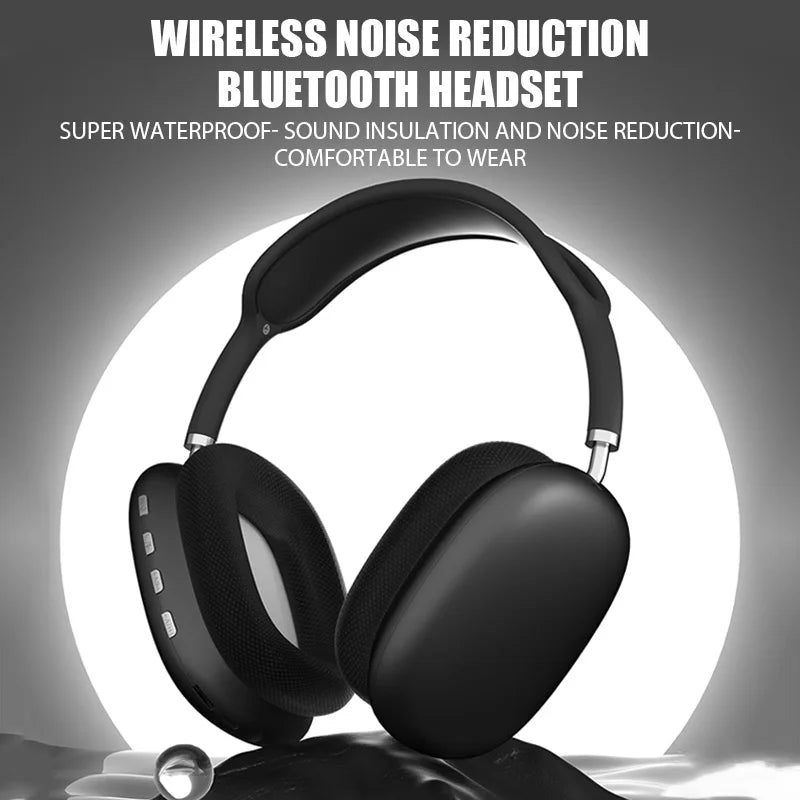 New P9 Wireless Bluetooth Headphones Noise Cancelling with Microphone Pods Over Ear Sports