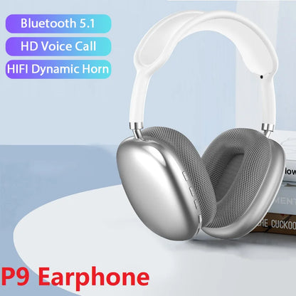 New P9 Wireless Bluetooth Headphones Noise Cancelling with Microphone Pods Over Ear Sports