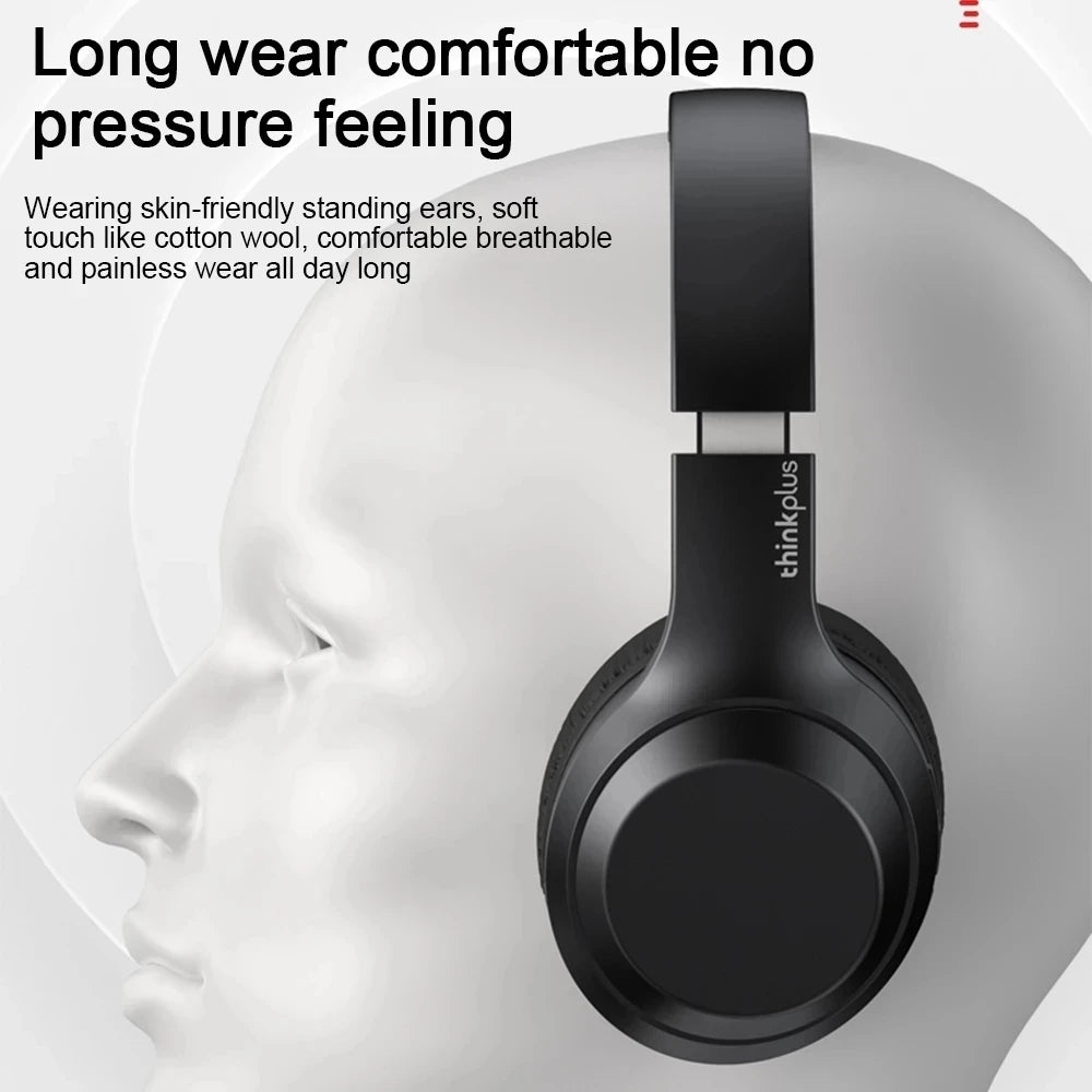 Original Lenovo TH10 Wireless Bluetooth Headset Over-ear Hood Headphones